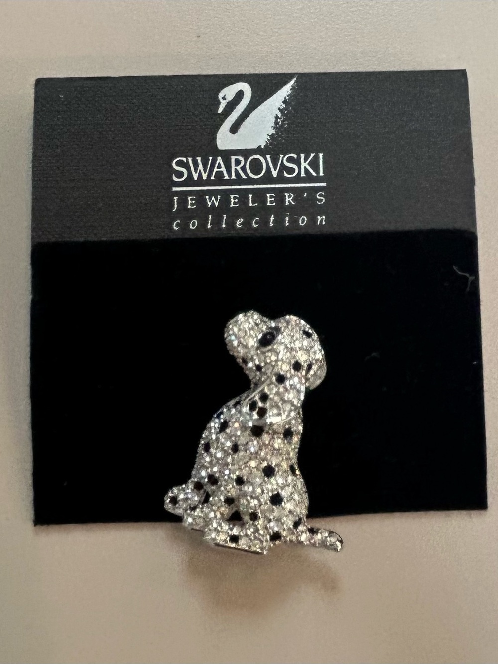 Swarovski Jeweler’s Collection Dalmatian Puppy Pin